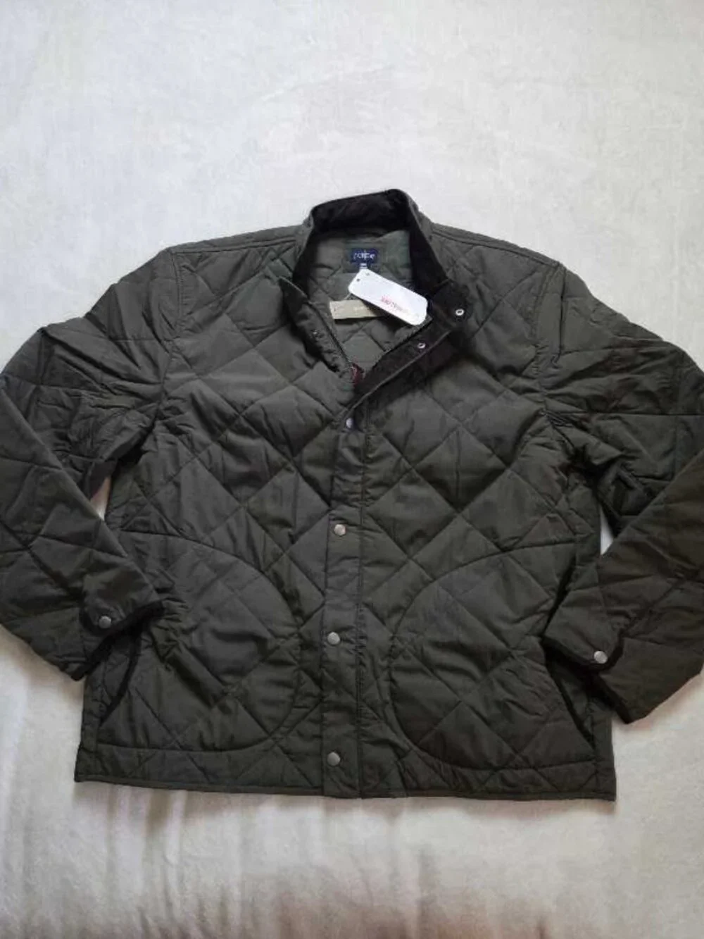 New XXL J.Crew Sussex quilted jacket with PrimaLoft in Deep Olive